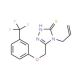 4-Allyl-5-{[3-(trifluoromethyl)phenoxy]methyl}-4H-1,2,4-triazole-3-thiol - chemical structure image