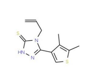 4-Allyl-5-(4,5-dimethylthien-3-yl)-4H-1,2,4-triazole-3-thiol - chemical structure image