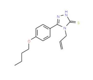 4-Allyl-5-(4-butoxyphenyl)-4H-1,2,4-triazole-3-thiol - chemical structure image