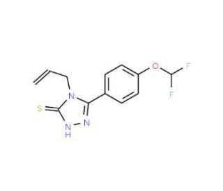 4-Allyl-5-[4-(difluoromethoxy)phenyl]-4H-1,2,4-triazole-3-thiol - chemical structure image