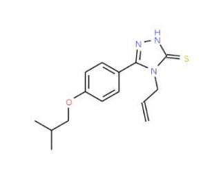 4-Allyl-5-(4-isobutoxyphenyl)-4H-1,2,4-triazole-3-thiol - chemical structure image