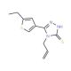 4-Allyl-5-(5-ethylthien-3-yl)-4H-1,2,4-triazole-3-thiol - chemical structure image