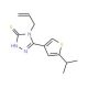 4-Allyl-5-(5-isopropylthien-3-yl)-4H-1,2,4-triazole-3-thiol - chemical structure image
