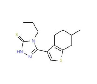 4-Allyl-5-(6-methyl-4,5,6,7-tetrahydro-1-benzothien-3-yl)-4H-1,2,4-triazole-3-thiol - chemical structure image