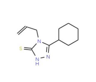 4-Allyl-5-cyclohexyl-4H-1,2,4-triazole-3-thiol (CAS 590376-61-7) - chemical structure image