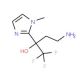 4-amino-1,1,1-trifluoro-2-(1-methyl-1H-imidazol-2-yl)butan-2-ol - chemical structure image