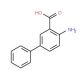 4-amino-1,1′-biphenyl-3-carboxylic acid (CAS 4445-40-3) - chemical structure image