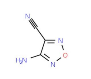 4-Amino-1,2,5-oxadiazole-3-carbonitrile (CAS 156463-85-3) - chemical structure image