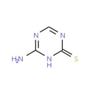 4-Amino-1,3,5-triazine-2-thiol (CAS 36469-86-0) - chemical structure image