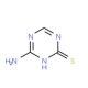 4-Amino-1,3,5-triazine-2-thiol (CAS 36469-86-0) - chemical structure image