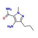 4-Amino-1-methyl-3-propyl-1H-pyrazole-5-carboxamide (CAS 139756-02-8) - chemical structure image