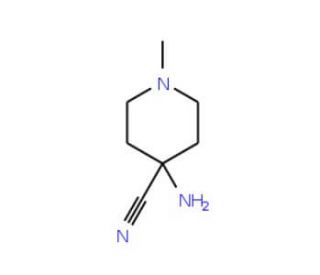 4-amino-1-methylpiperidine-4-carbonitrile - chemical structure image
