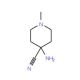 4-amino-1-methylpiperidine-4-carbonitrile - chemical structure image