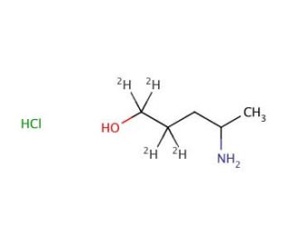 4-Amino-1-pentanol-d4 Hydrochloride Salt (CAS 1216414-18-4) - chemical structure image