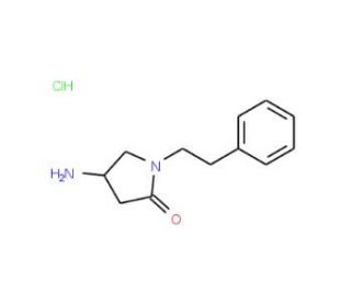4-Amino-1-phenethyl-pyrrolidin-2-one hydrochloride - chemical structure image