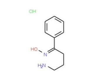4-amino-1-phenylbutan-1-one oxime hydrochloride - chemical structure image