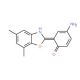 4-Amino-2-(5,7-dimethyl-benzooxazol-2-yl)-phenol - chemical structure image