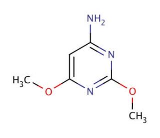4-Amino-2,6-dimethoxypyrimidine (CAS 3289-50-7) - chemical structure image