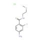 4-amino-2-chloro-N-(2-methoxyethyl)benzamide hydrochloride - chemical structure image