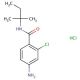 4-amino-2-chloro-N-(2-methylbutan-2-yl)benzamide hydrochloride (CAS 1193388-96-3) - chemical structure image