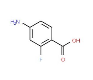 4-Amino-2-fluorobenzoic acid (CAS 446-31-1) - chemical structure image