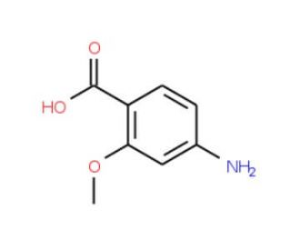 4-Amino-2-methoxybenzoic acid (CAS 2486-80-8) - chemical structure image