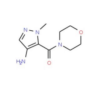 (4-Amino-2-methyl-2H-pyrazol-3-yl)-morpholin-4-yl-methanone - chemical structure image