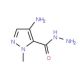 4-Amino-2-methyl-2H-pyrazole-3-carboxylic acid hydrazide - chemical structure image