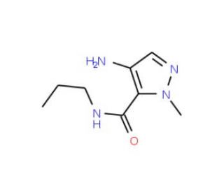 4-Amino-2-methyl-2H-pyrazole-3-carboxylic acid propylamide - chemical structure image