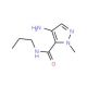 4-Amino-2-methyl-2H-pyrazole-3-carboxylic acid propylamide - chemical structure image