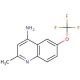 4-Amino-2-methyl-6-trifluoromethoxyquinoline (CAS 1189105-66-5) - chemical structure image