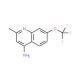 4-Amino-2-methyl-7-trifluoromethoxyquinoline (CAS 1189105-71-2) - chemical structure image