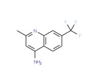 4-Amino-2-methyl-7-(trifluoromethyl)quinoline (CAS 917562-00-6) - chemical structure image