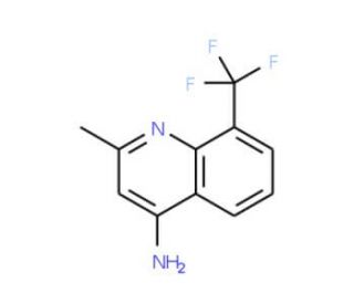 4-Amino-2-methyl-8-(trifluoromethyl)quinoline (CAS 147147-73-7) - chemical structure image