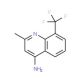 4-Amino-2-methyl-8-(trifluoromethyl)quinoline (CAS 147147-73-7) - chemical structure image
