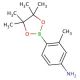 4-Amino-2-methylphenylboronic acid, pinacol ester (CAS 631911-01-8) - chemical structure image