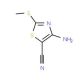 4-Amino-2-methylthiothiazole-5-carbonitrile (CAS 39736-28-2) - chemical structure image