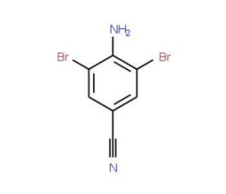 4-Amino-3,5-dibromobenzonitrile (CAS 58633-04-8) - chemical structure image