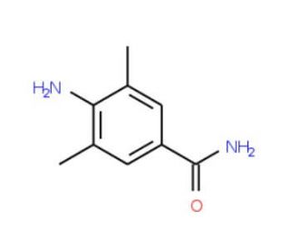 4-Amino-3,5-dimethyl-benzamide (CAS 103796-44-7) - chemical structure image