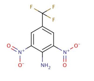 4-Amino-3,5-dinitrobenzotrifluoride (CAS 445-66-9) - chemical structure image