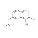 4-Amino-3-bromo-6-trifluoromethoxyquinoline (CAS 1065088-12-1) - chemical structure image