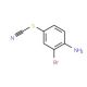 4-amino-3-bromophenyl thiocyanate (CAS 7493-98-3) - chemical structure image