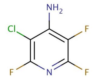 4-Amino-3-chloro-2,5,6-trifluoropyridine (CAS 2693-57-4) - chemical structure image