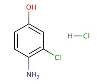 4-Amino-3-chlorophenol hydrochloride (CAS 52671-64-4) - chemical structure image