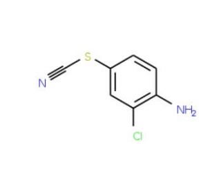 4-amino-3-chlorophenyl thiocyanate (CAS 3226-47-9) - chemical structure image