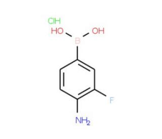 4-Amino-3-fluorophenylboronic acid, hydrochloride (CAS 1256355-32-4) - chemical structure image