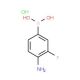 4-Amino-3-fluorophenylboronic acid, hydrochloride (CAS 1256355-32-4) - chemical structure image