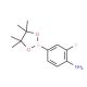 4-Amino-3-fluorophenylboronic acid pinacol ester (CAS 819058-34-9) - chemical structure image