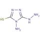 4-Amino-3-hydrazino-5-mercapto-1,2,4-triazole (CAS 1750-12-5) - chemical structure image