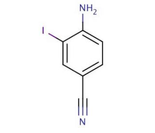 4-Amino-3-iodobenzonitrile (CAS 33348-34-4) - chemical structure image